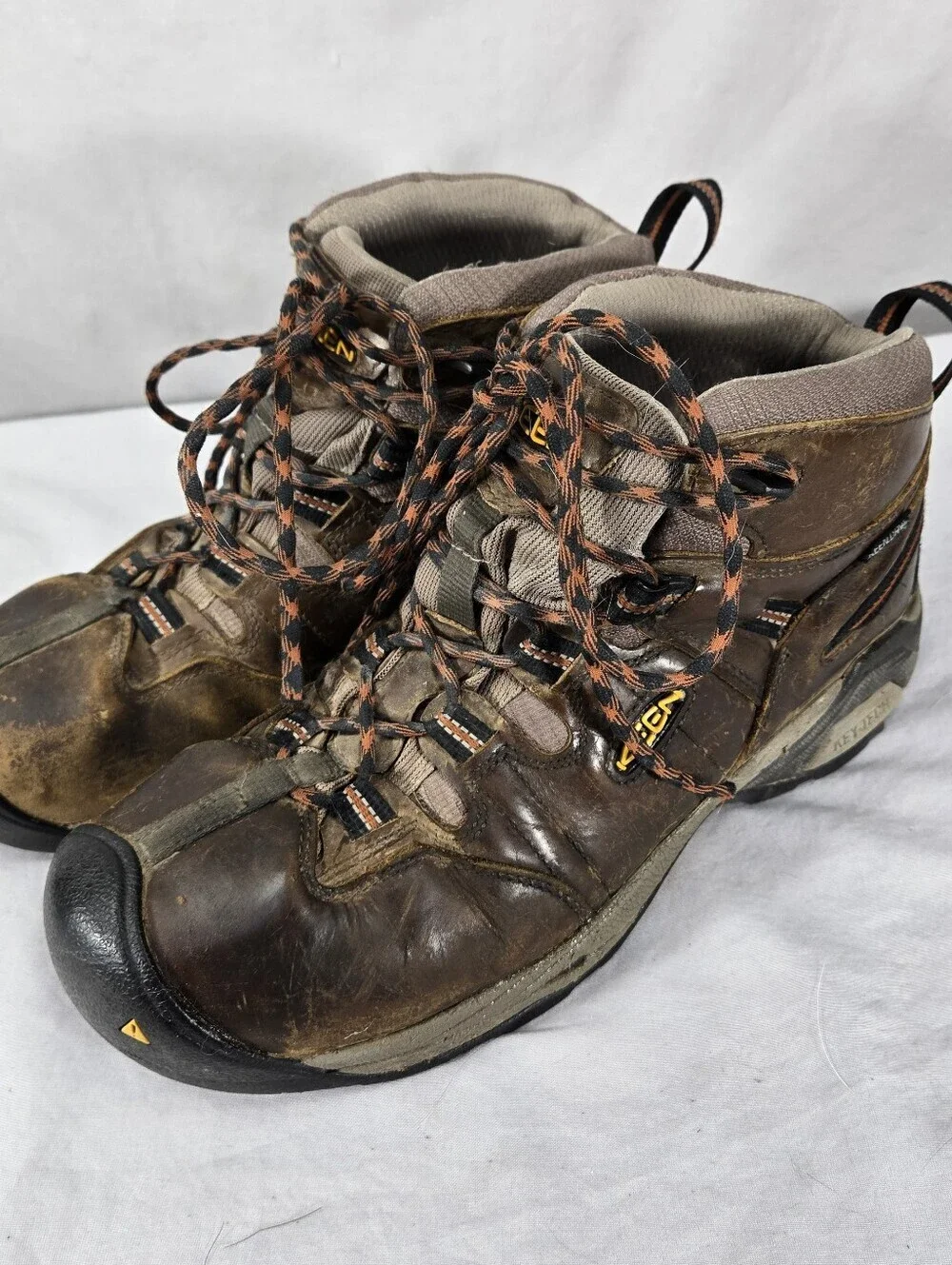 Keen Detroit XT WP Soft Toe Boot Brown Mens Size 9.5 D Hiking Work Waterproof
